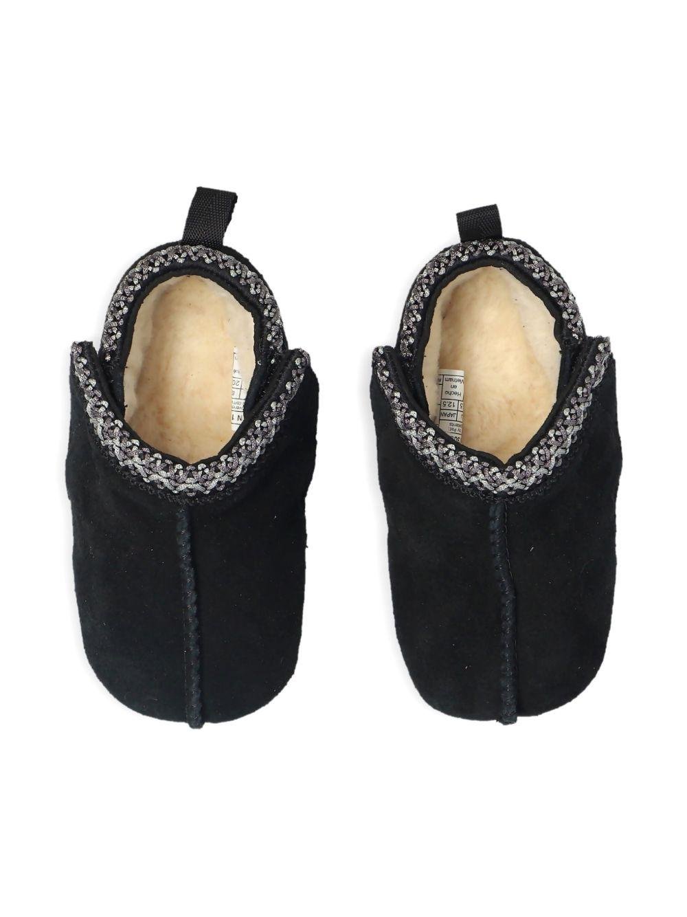 Ciabatte per neonati UGG Kids nere con punta tonda - Rubino Kids