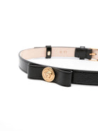 Cintura per bambina Versace Kids nero con motivo testa di Medusa - Rubino Kids