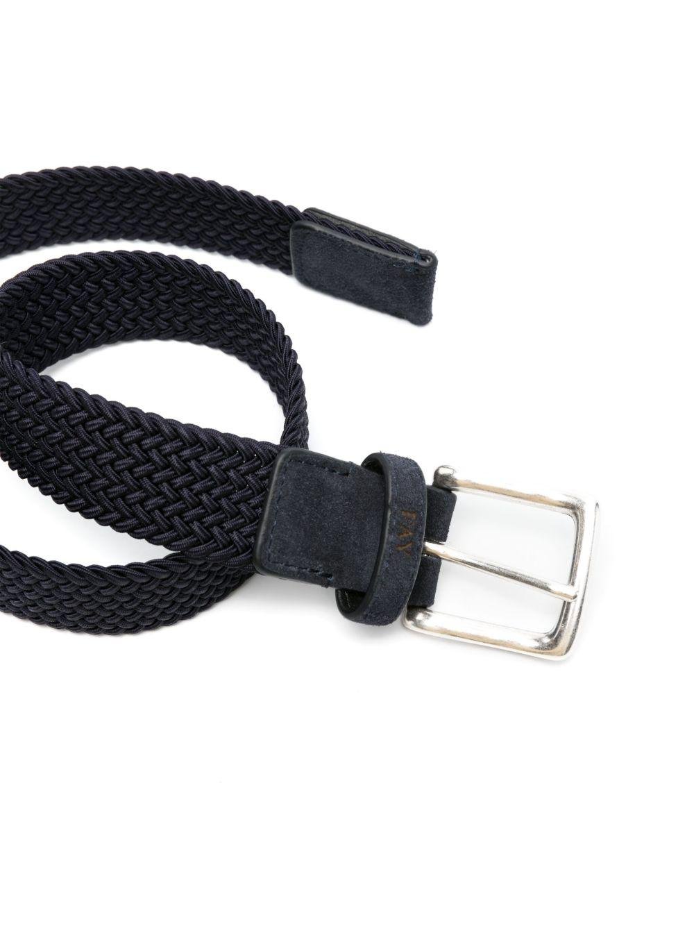 Cintura per bambino Fay Kids blu notte design intrecciato - Rubino Kids