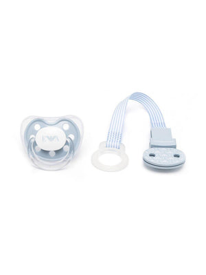 Emporio Armani Kids baby pacifier in light blue with print