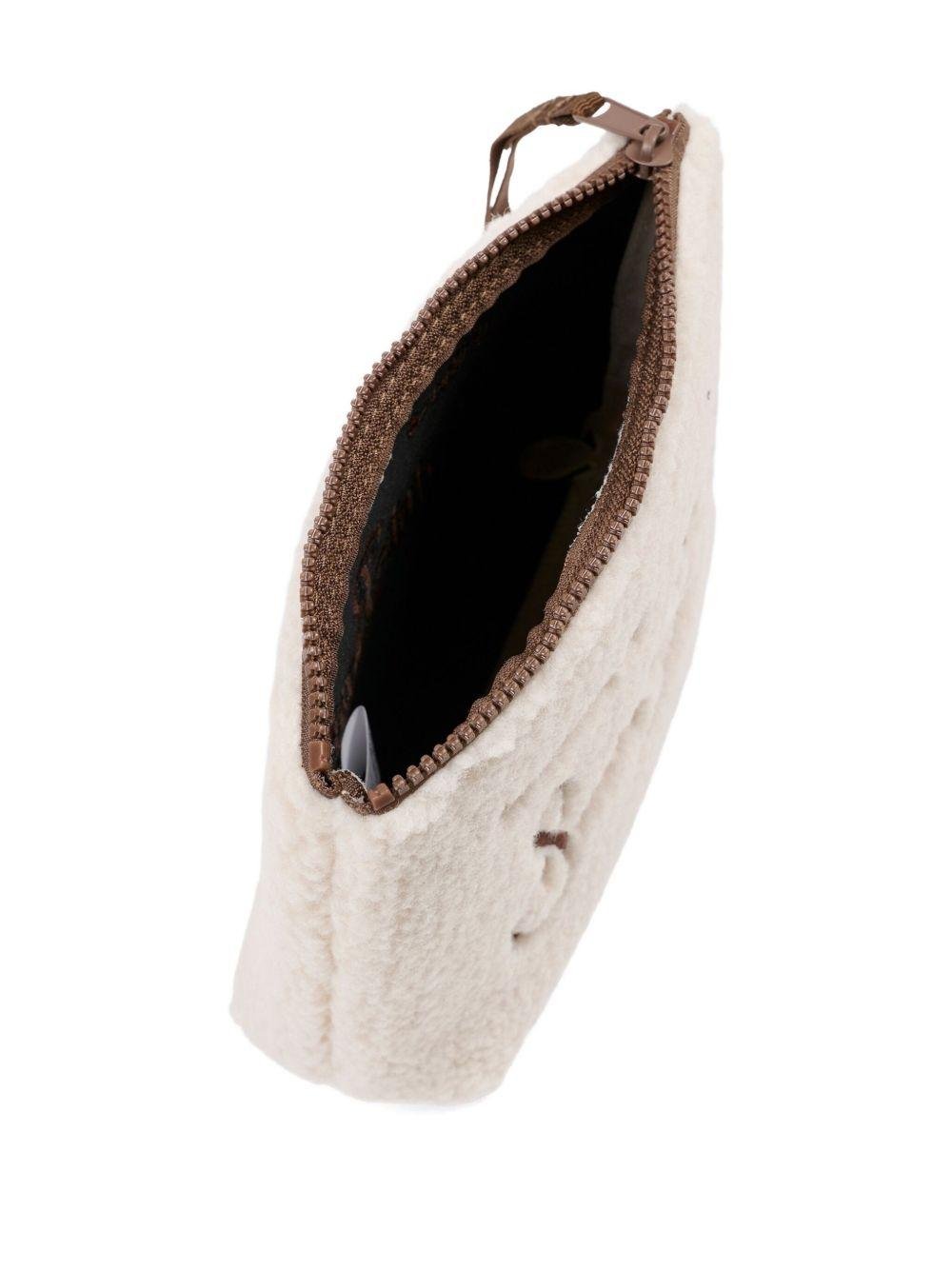 Clutch MC2 Saint Barth Kids beige con stampa logo - Rubino Kids