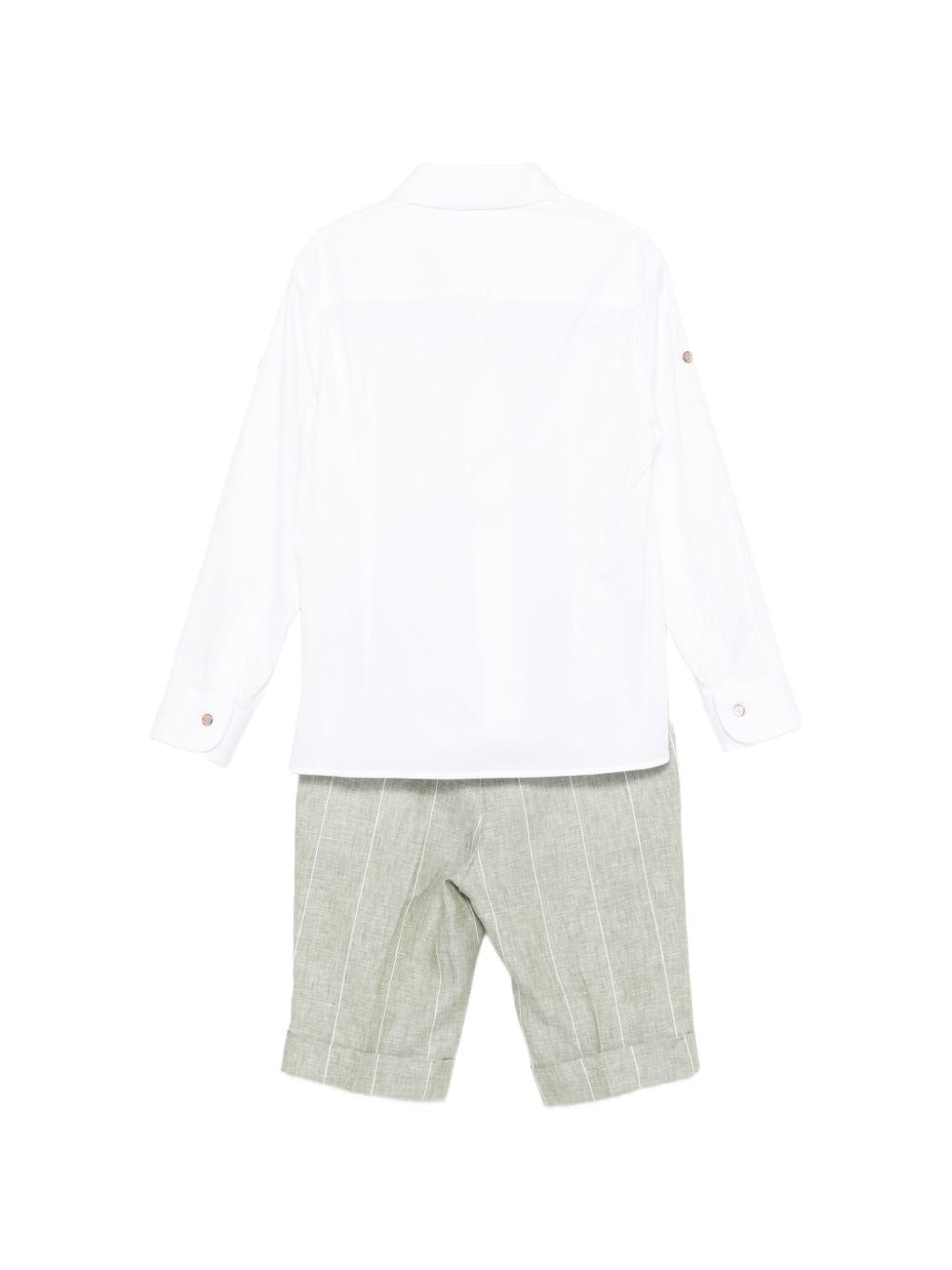 Completo per bambino Colorichiari multicolore con motivo gessato - Rubino Kids
