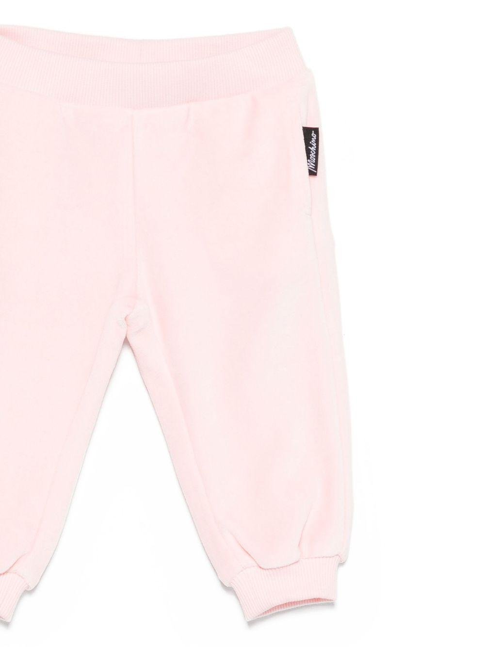 Completo per neonata Moschino Kids rosa con ruches - Rubino Kids