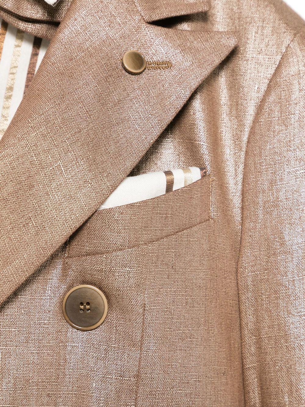 Completo tre pezzi per bambino Colorichiari marrone con chiusura doppiopetto - Rubino Kids