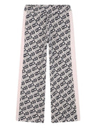 Completo tuta sportiva per bambina Kenzo Kids rosa con stampa con logo all - over - Rubino Kids