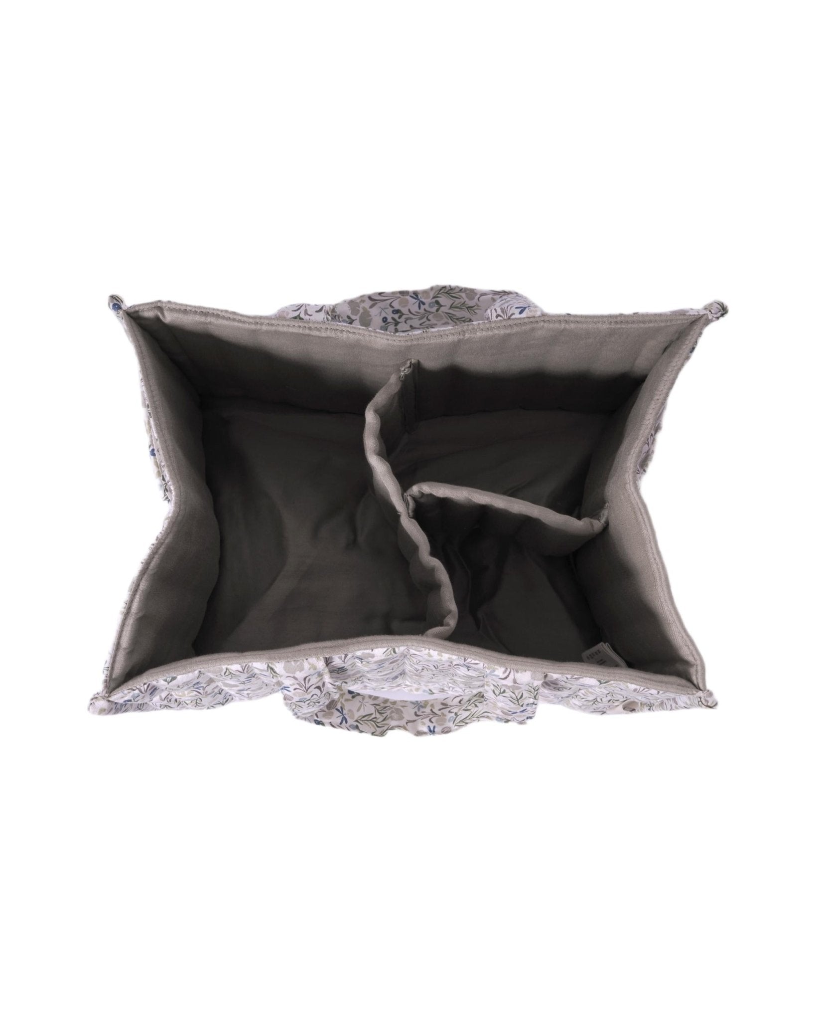 Contenitore per pannolini per neonati Avery Row grigio con stampa floreale all - over - Rubino Kids