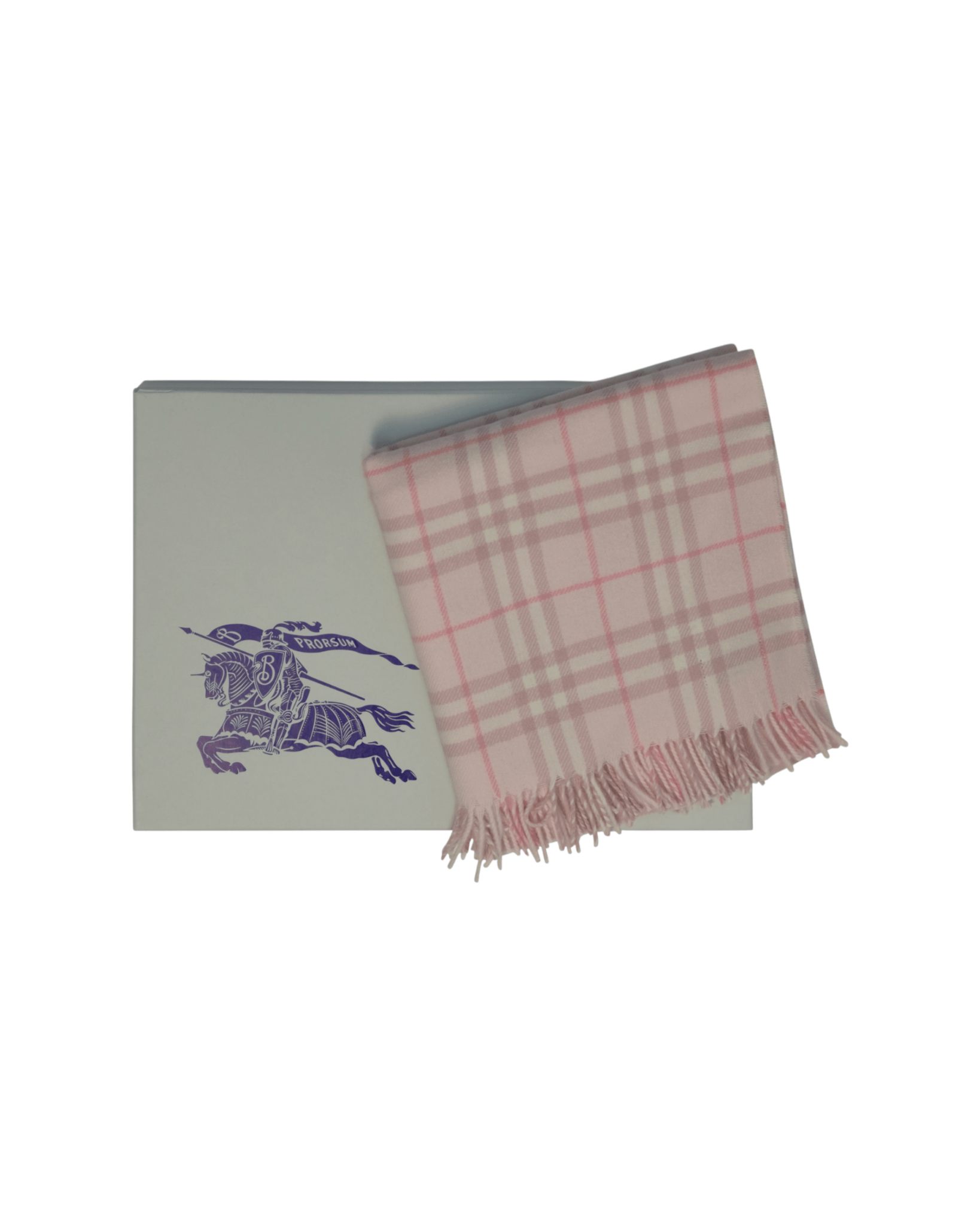 Coperta per neonata Burberry Kids rosa con motivo Vintage Check - Rubino Kids