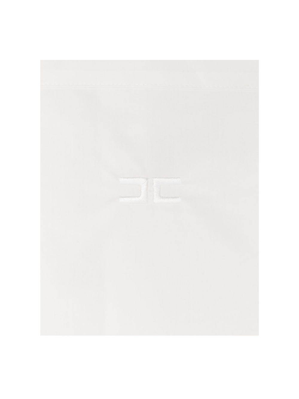 Coperta per neonata Elisabetta Franchi La Mia Bambina bianca con logo - Rubino Kids