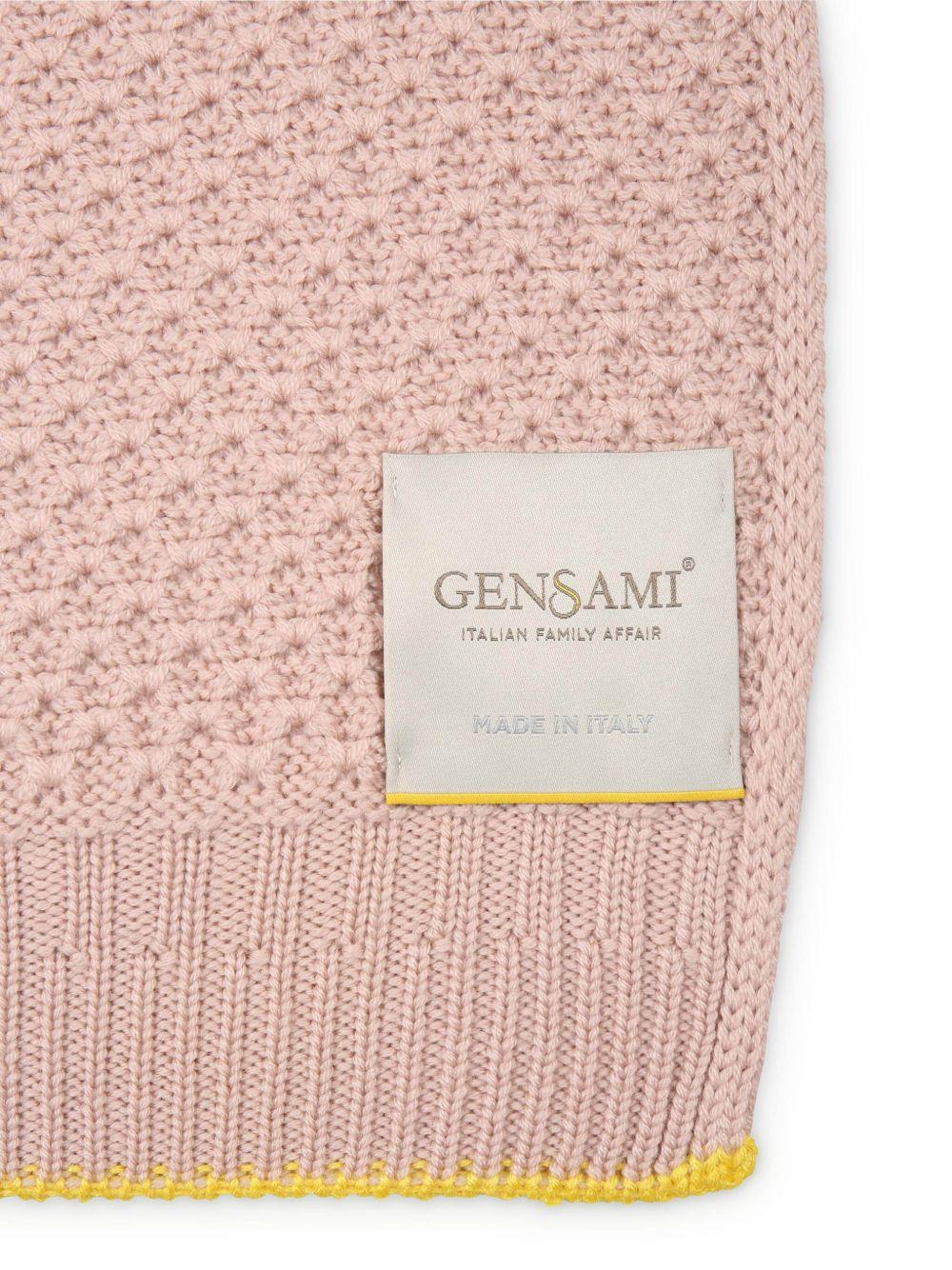 Coperta per neonata Gensami kids rosa lavorato all'uncinetto - Rubino Kids