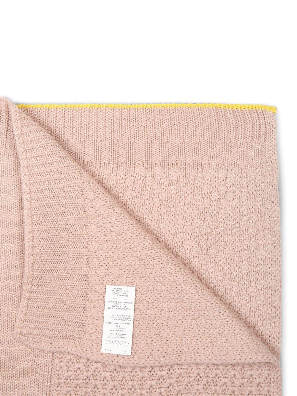 Coperta per neonata Gensami kids rosa lavorato all'uncinetto - Rubino Kids