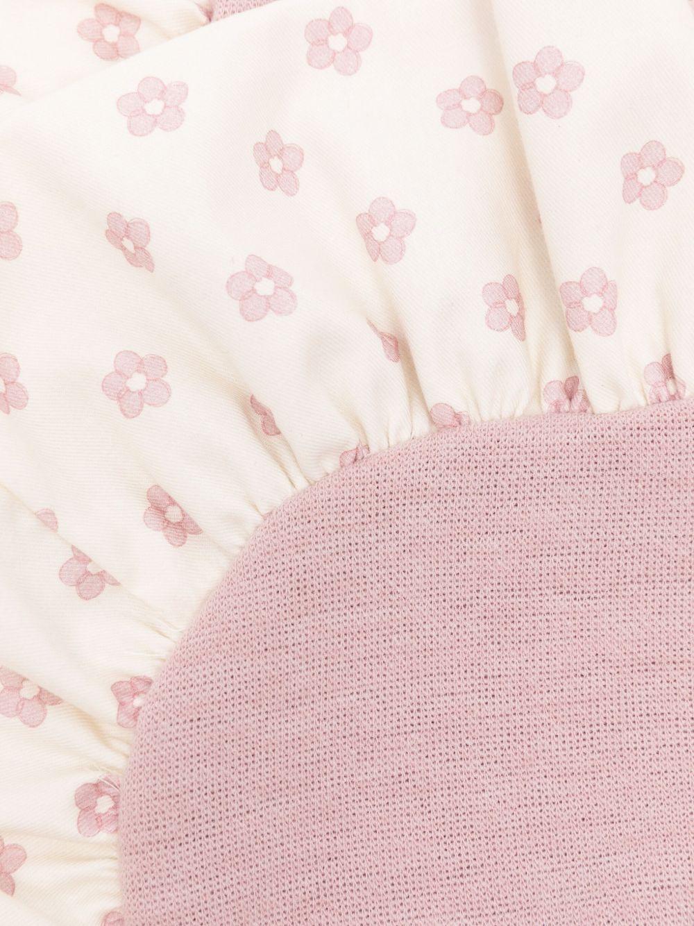 Coperta per neonata La Stupenderia rosa con stampa floreale - Rubino Kids