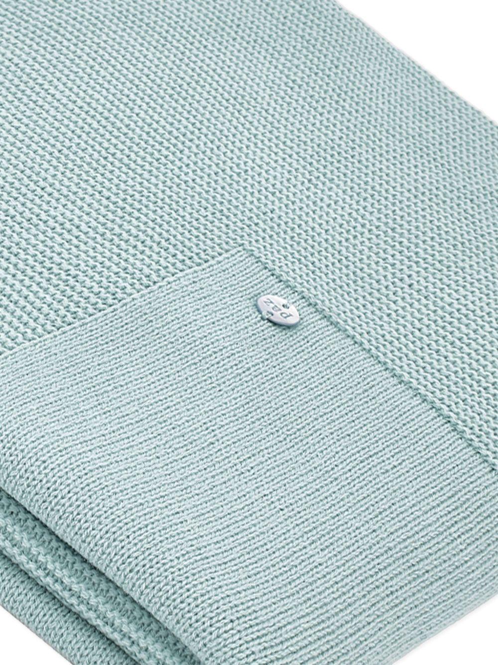 Coperta per neonati Paz Rodriguez Essential verde con design lavorato a maglia - Rubino Kids