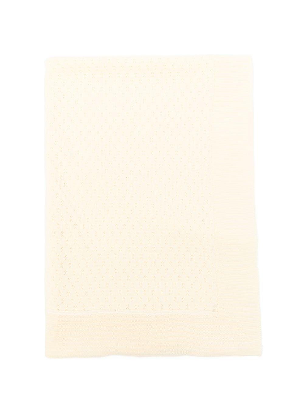 Coperta per neonati Paz Rodriguez gialla con lavorazione a maglia - Rubino Kids