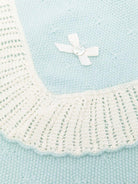 Coperta per neonati Paz Rodrìguez verde con rifiniture all'uncinetto - Rubino Kids