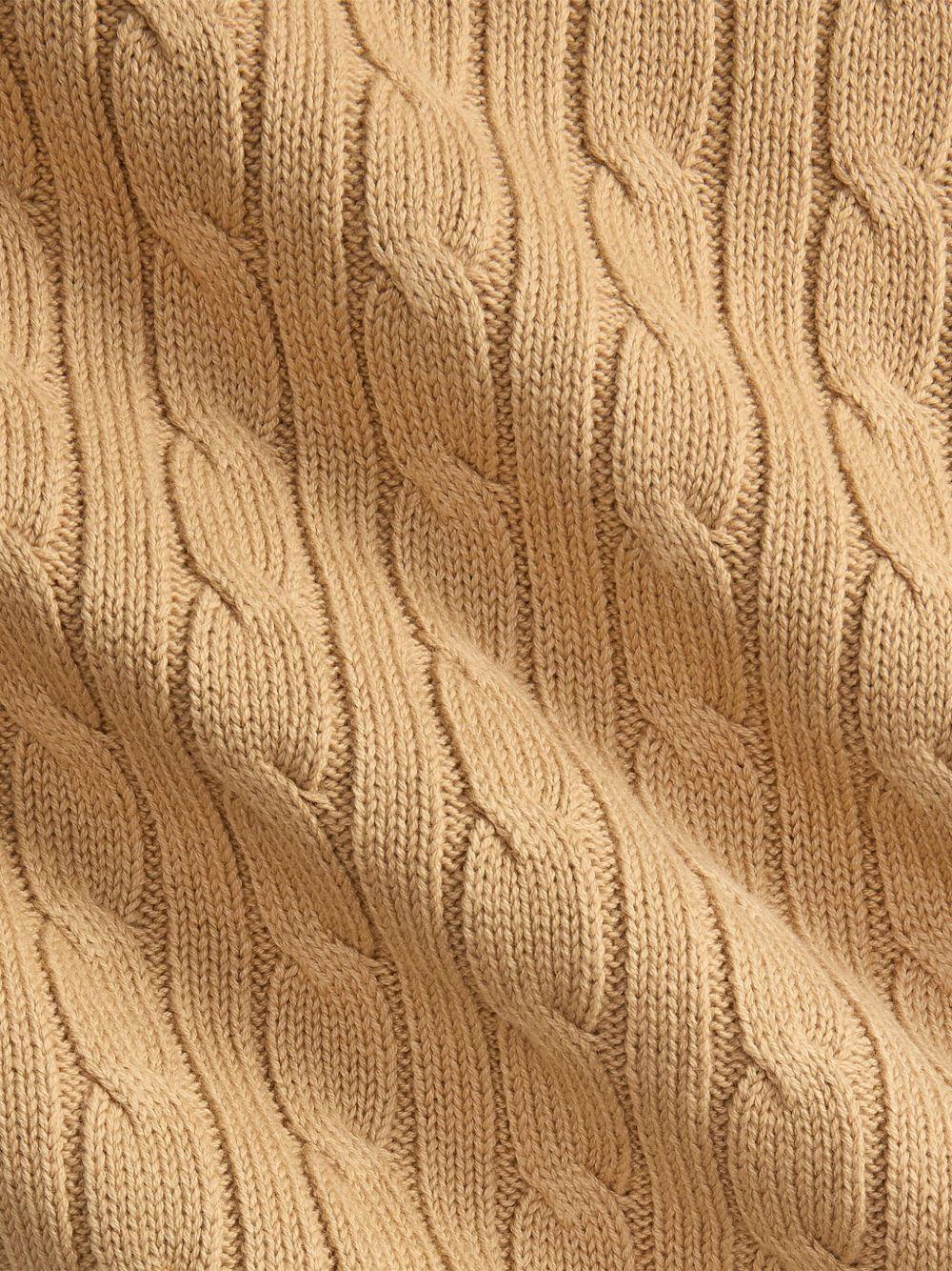 Coperta per neonati Polo Ralph Lauren Kids marrone con design intrecciato - Rubino Kids