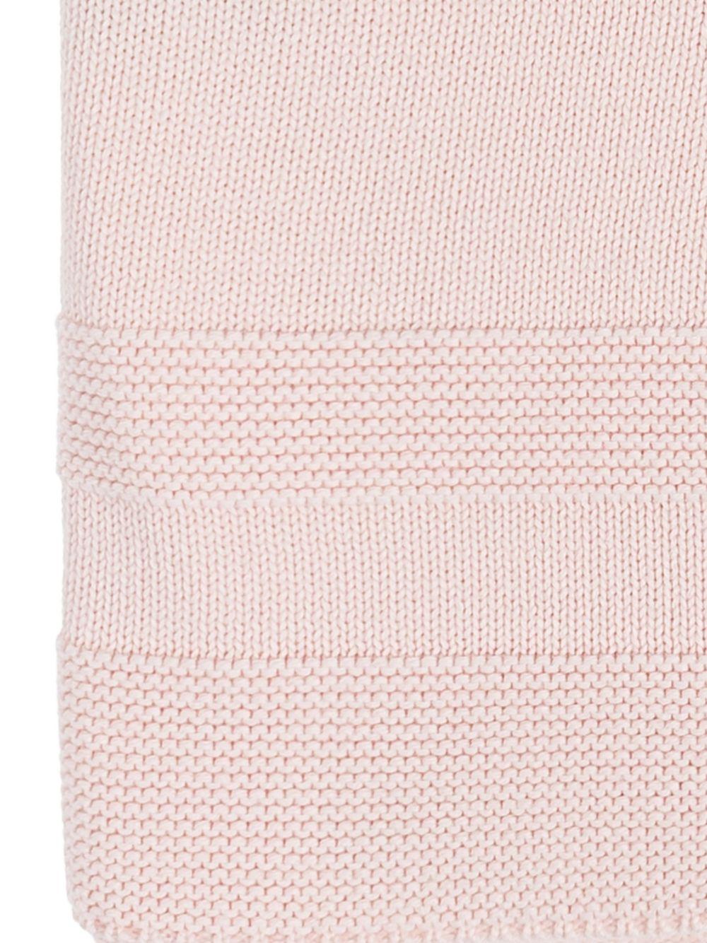 Coperta per neonati Stella McCartney Kids rosa con ricamo a fiori - Rubino Kids