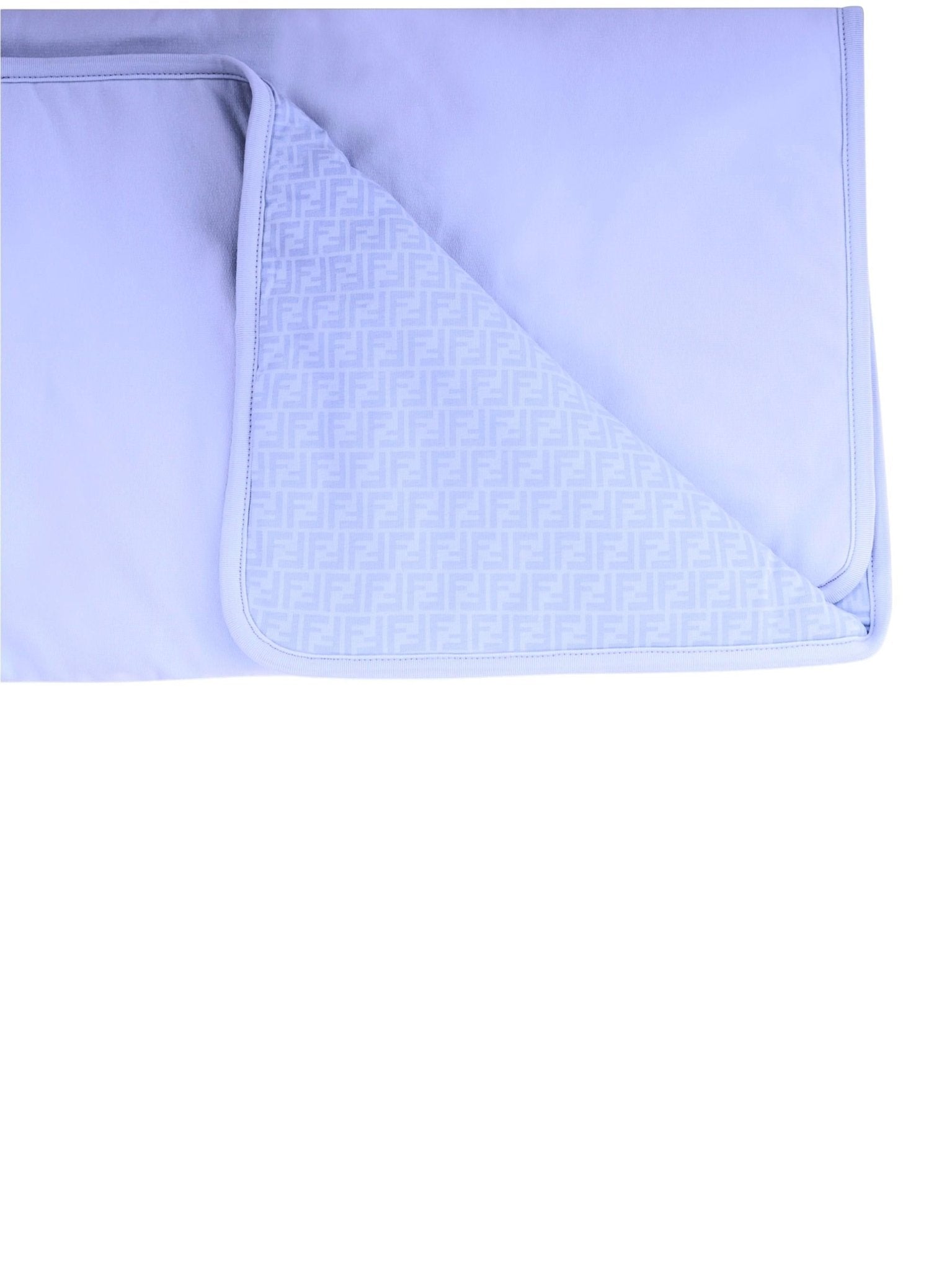 Coperta per neonato Fendi Kids azzurra con stampa Cavallino Fendi - Rubino Kids