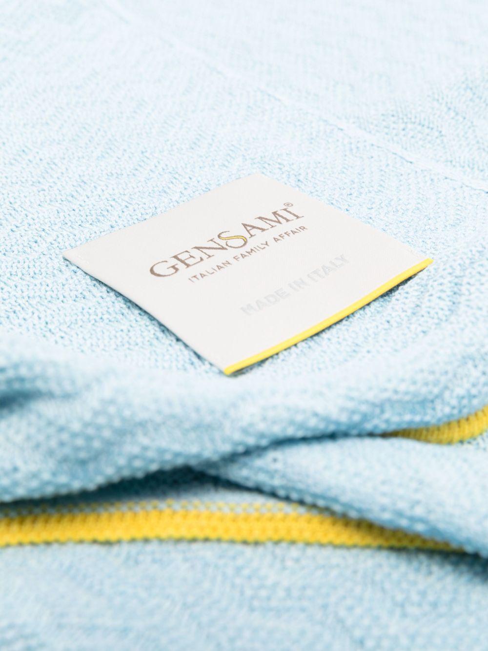 Coperta per neonato Gensami Kids azzurro con design intrecciato - Rubino Kids