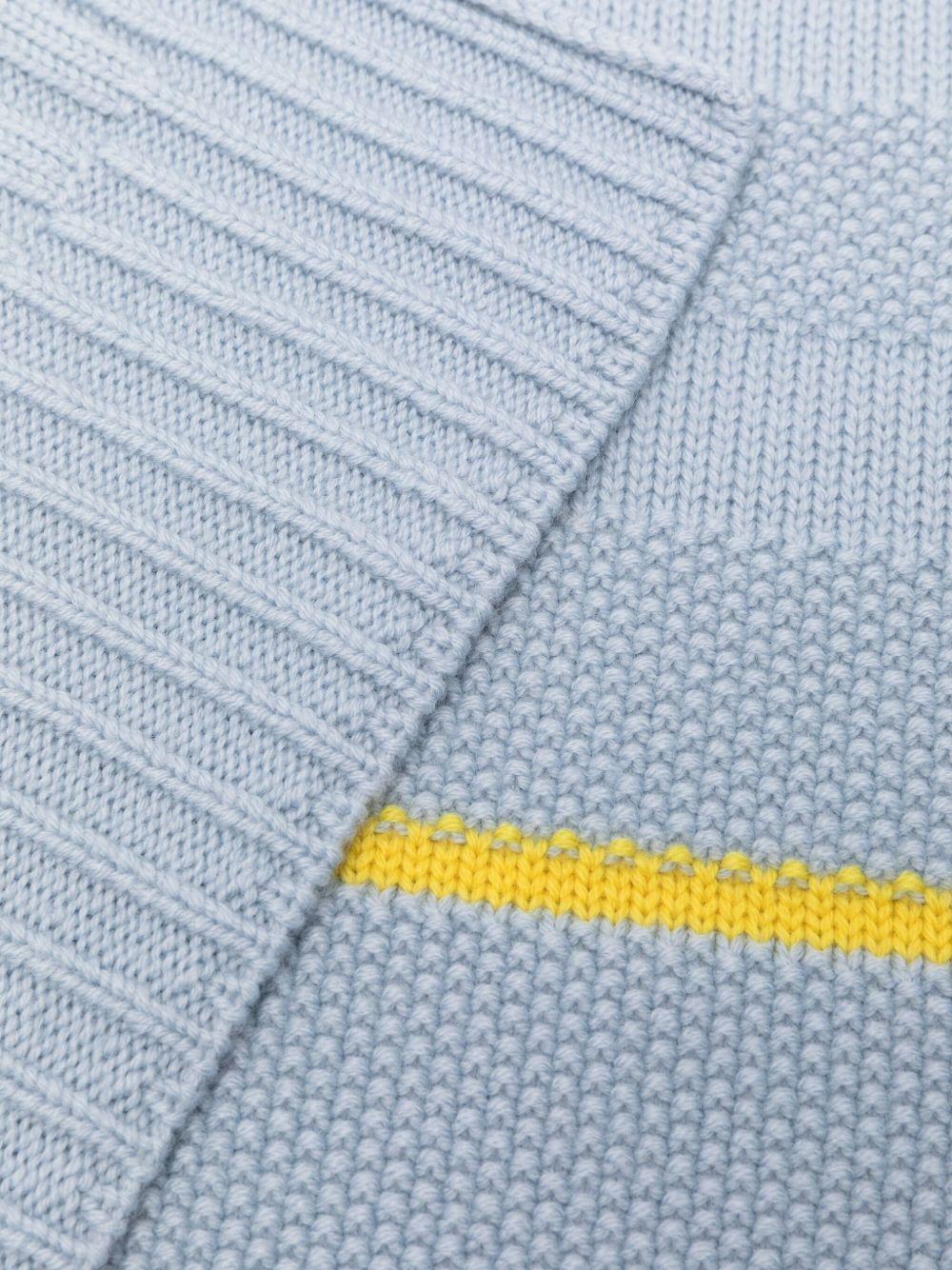 Coperta per neonato Gensami Kids azzurro con intarsio lama - Rubino Kids