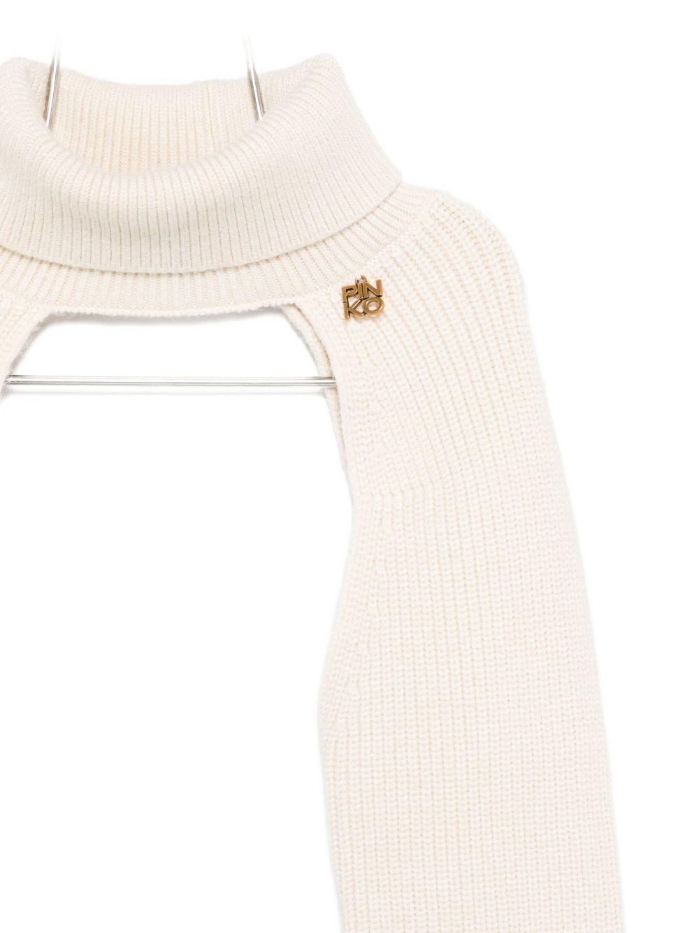 Coprispalle per bambina Pinko Kids bianco con dettaglio logo - Rubino Kids