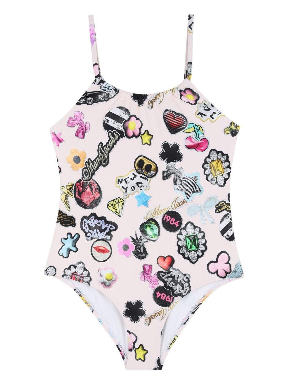 Costume da bagno per bambina The marc Jacobs Kids rosa chiaro - Rubino Kids