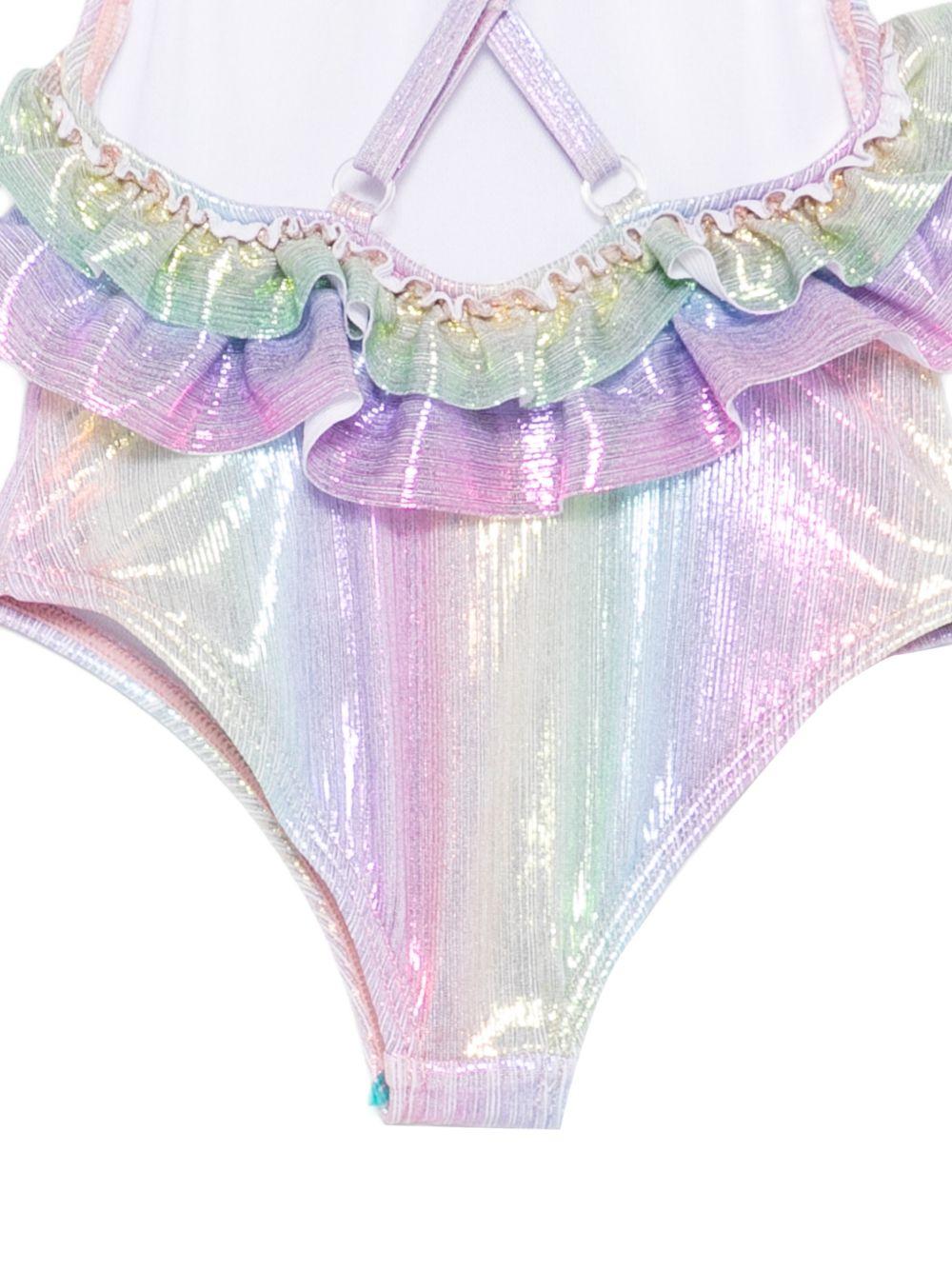 Costume da bagno per neonata Billieblush multicolore con effetto metallizzato - Rubino Kids