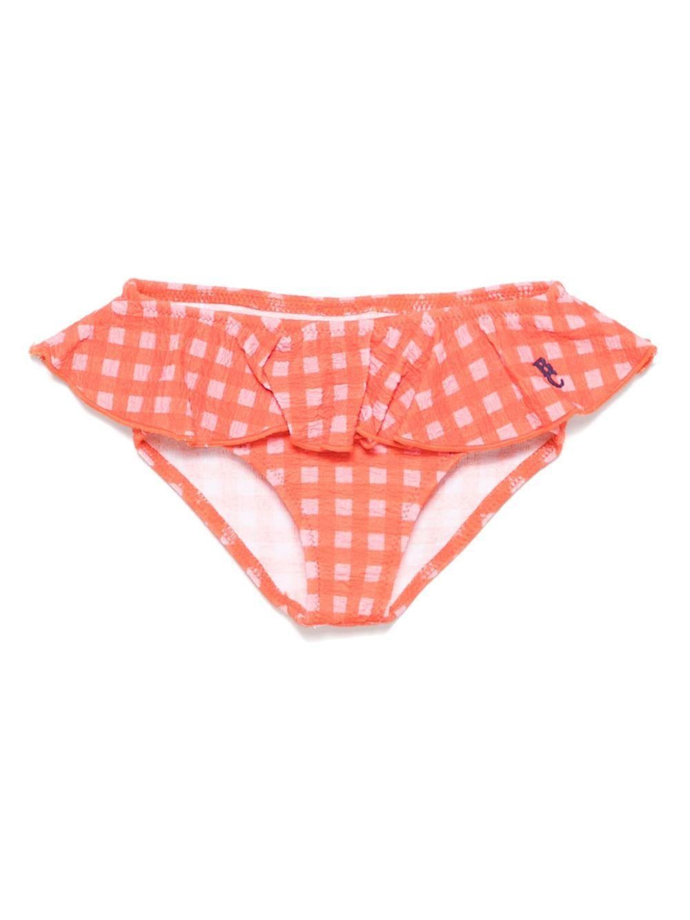 Costume da bagno per neonata Bobo Choses arancione con ruches - Rubino Kids
