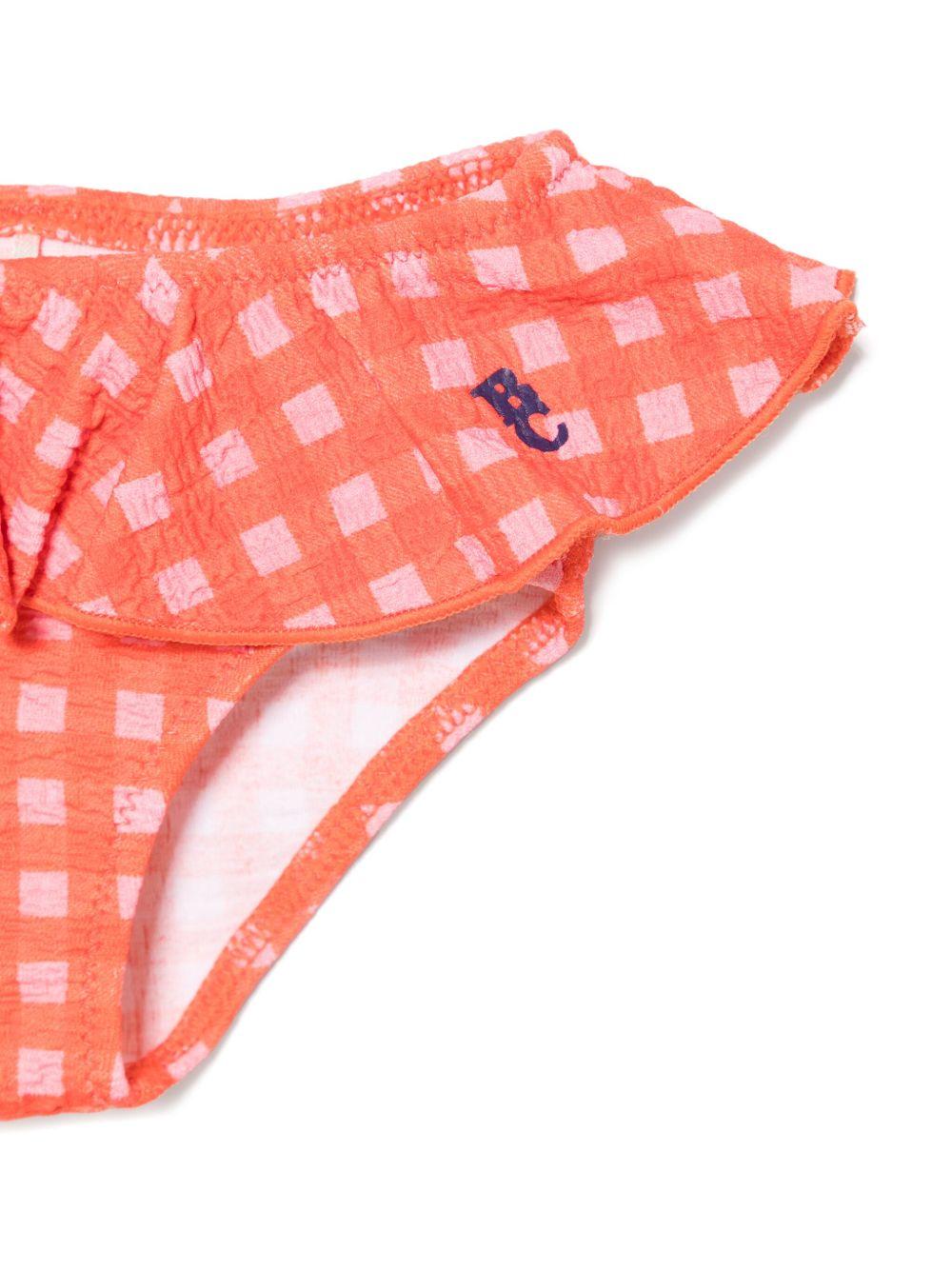 Costume da bagno per neonata Bobo Choses arancione con ruches - Rubino Kids