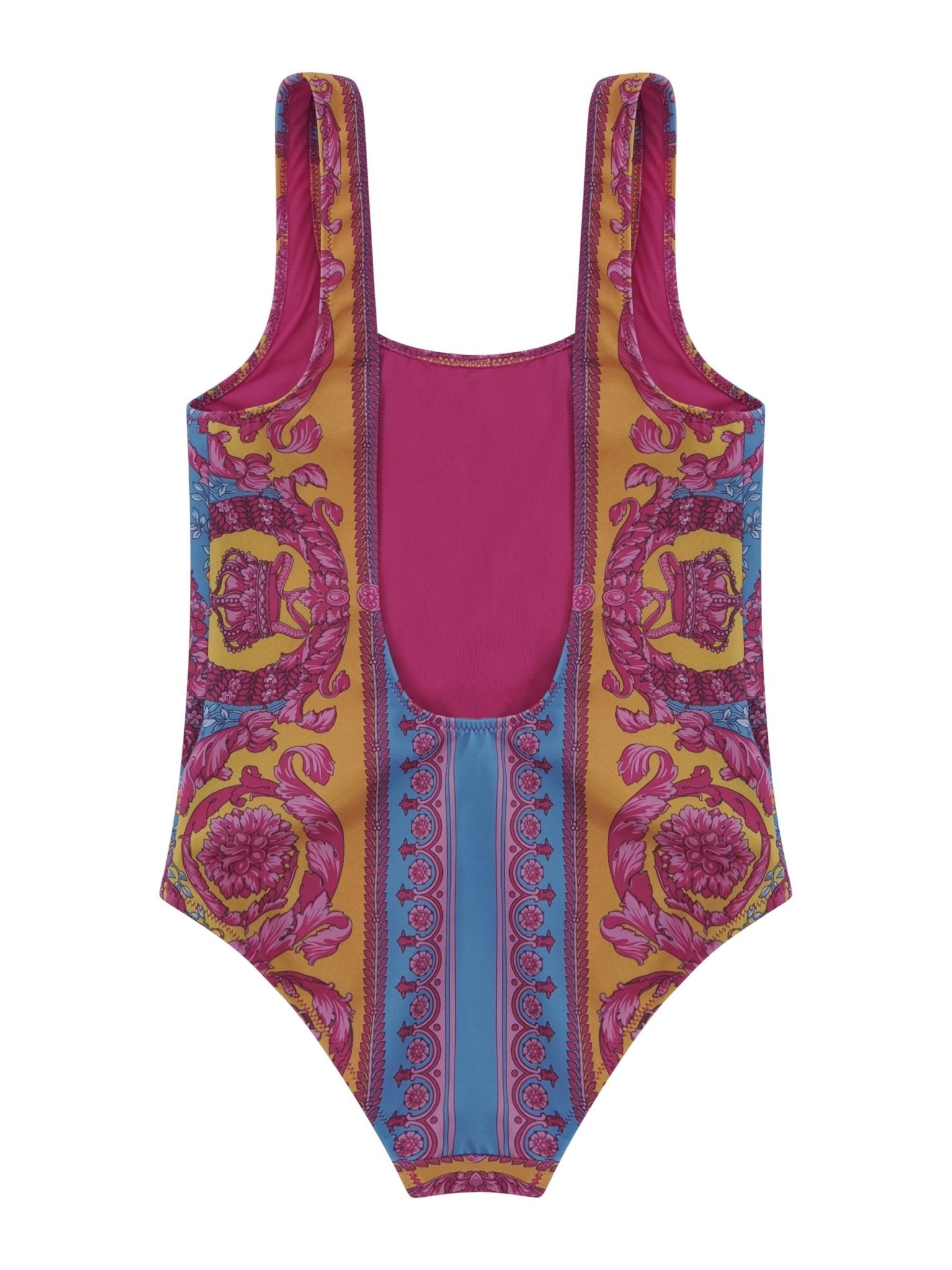 Costume da bagno per neonata Versace Kids multicolor con stampa motivo Medusa - Rubino Kids