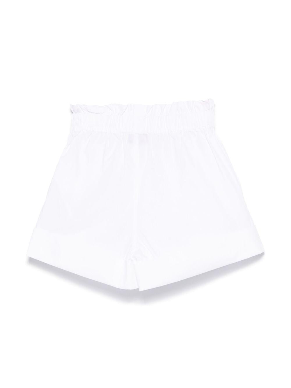 Costume da bagno Teddy Bear per bambina Moschino Kids bianco con orlo con risvolto - Rubino Kids