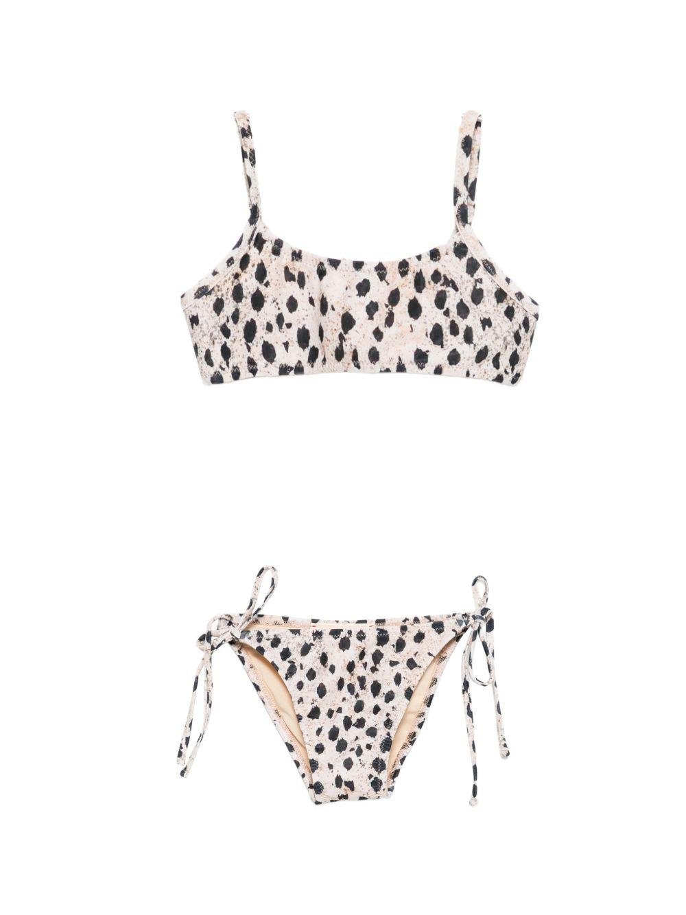 Costume per bambina Elisabetta Franchi la Mia Bambina animalier con nodo - Rubino Kids