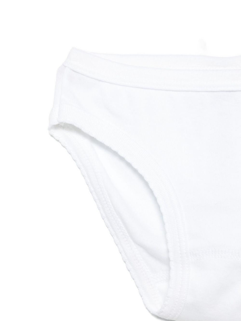 Due slip per bambina Petit Bateau bianche con elastico in vita - Rubino Kids