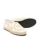 Espadrillas Medusa per bambina Versace Kids bianco con soletta con logo - Rubino Kids
