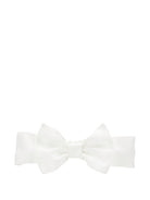 Fascia per neonata Monnalisa bianco in raso con fiocco - Rubino Kids