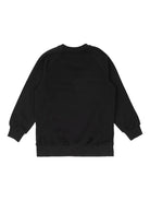 Felpa con logo ricamato per bambino Balmain Kids nera a maniche lungo - Rubino Kids