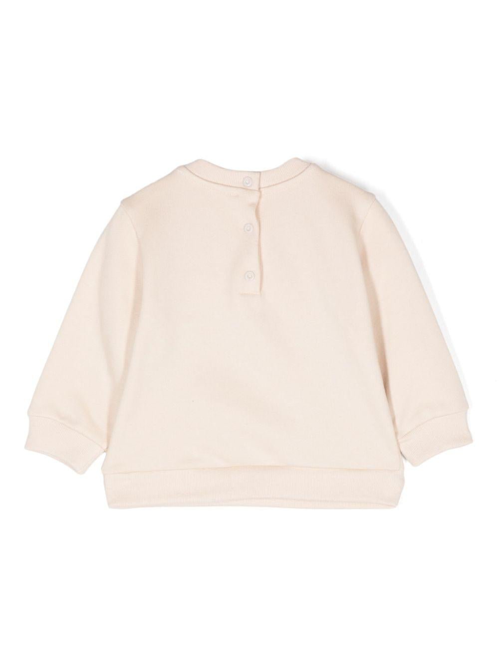 Felpa con stampa grafica per neonato Fendi Kids rosa con bottoni a pressione sul retro - Rubino Kids