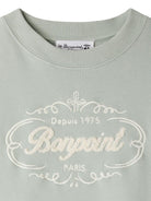 Felpa per bambina Bonpoint azzurro con stampa logo - Rubino Kids