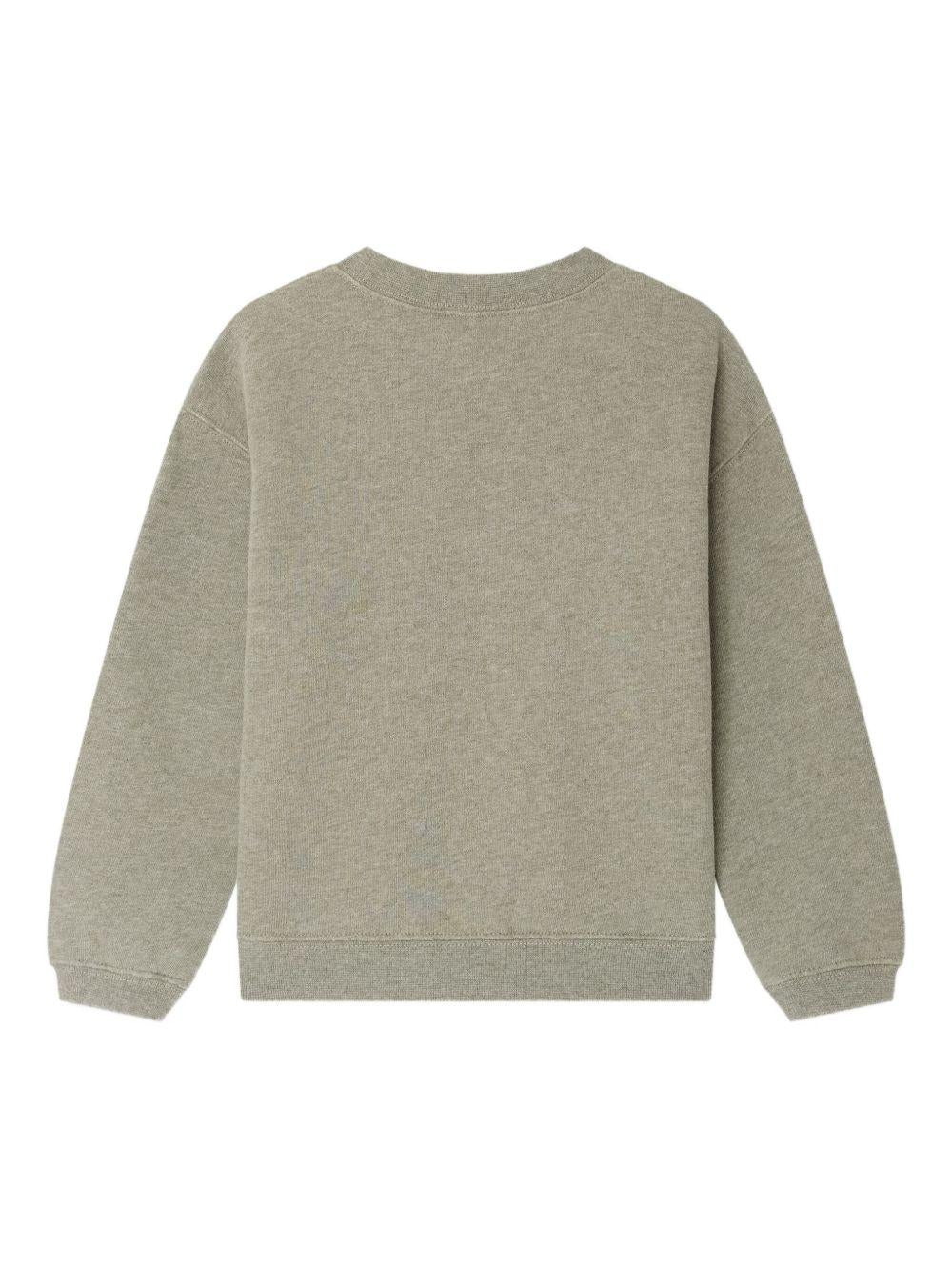 Felpa per bambina Bonpoint verde con ricamo - Rubino Kids