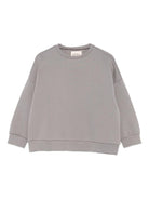 Felpa per bambina Douuod Kids grigia con girocollo - Rubino Kids