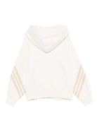 Felpa per bambina Elisabetta Franchi La Mia Bambina bianco con cappuccio e zip - Rubino Kids