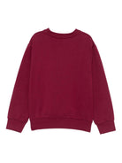 Felpa per bambina Elisabetta Franchi La Mia Bambina rosso con decorazione con paillettes - Rubino Kids