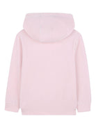 Felpa per bambina Givenchy Kids rosa con logo ricamato e cappuccio - Rubino Kids