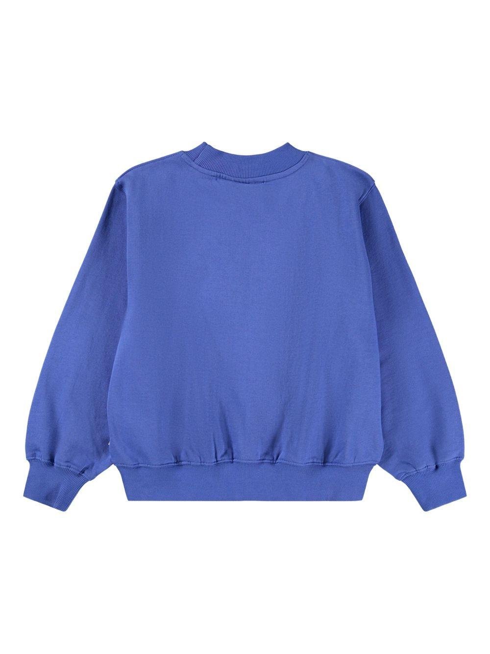 Felpa per bambina Molo blu con stampa Rabbit - Rubino Kids