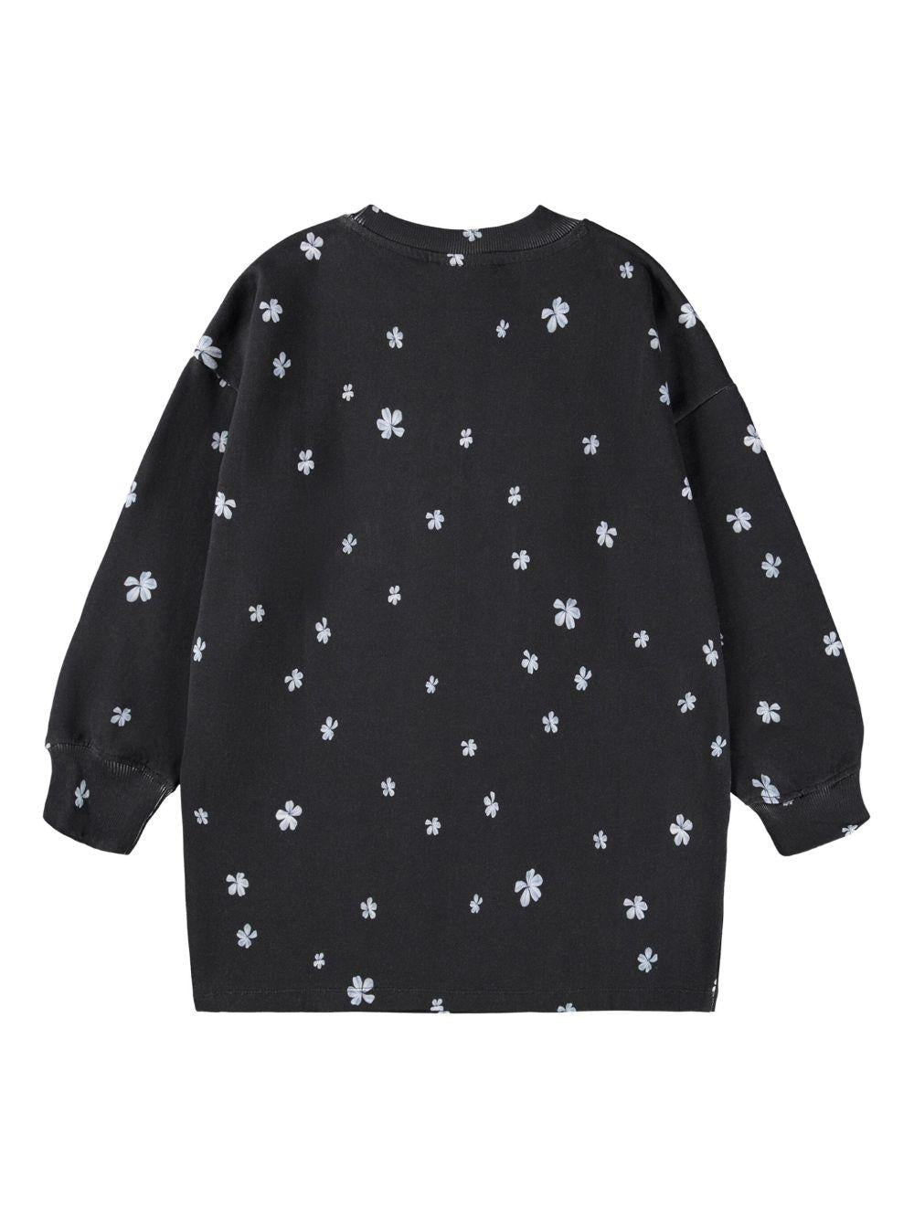 Felpa per bambina Molo nera con grafica unicorno - Rubino Kids