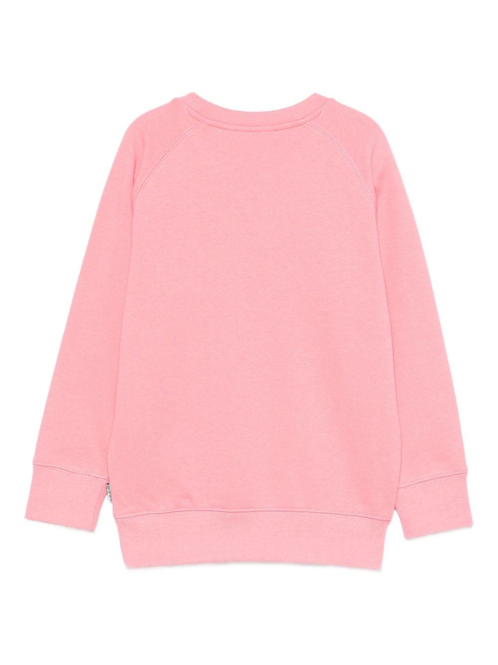 Felpa per bambina Molo rosa con faccia sorridente - Rubino Kids