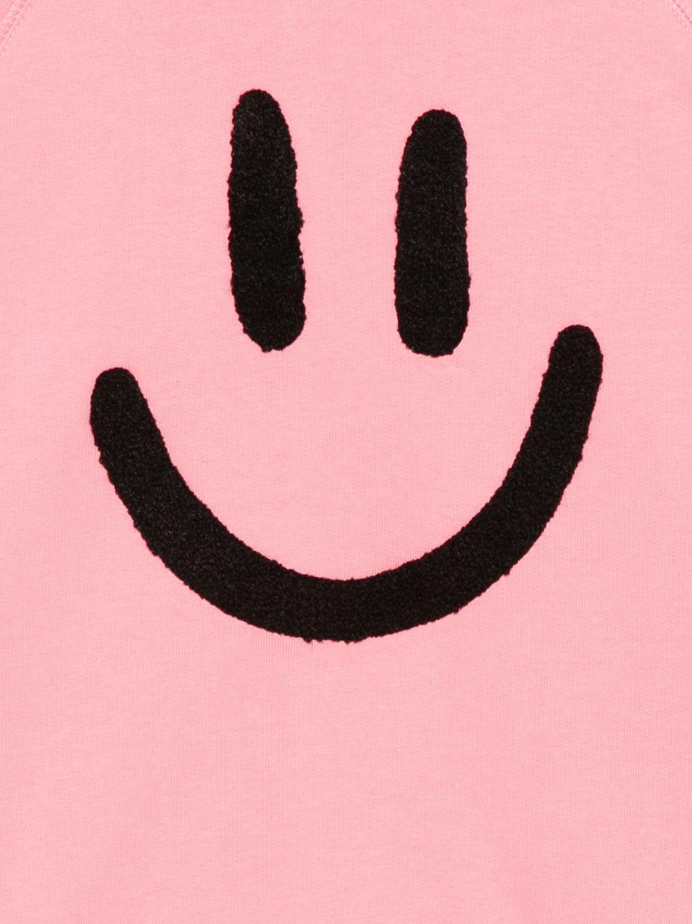 Felpa per bambina Molo rosa con faccia sorridente - Rubino Kids