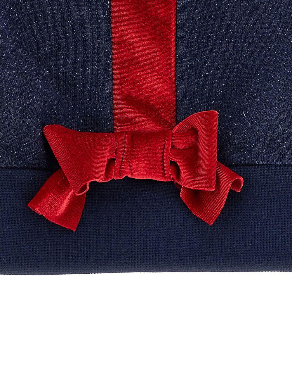 Felpa per bambina Monnalisa blu con logo e cappuccio - Rubino Kids