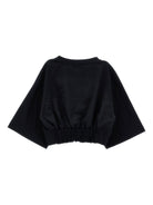 Felpa per bambina Monnalisa nero in jersey - Rubino Kids