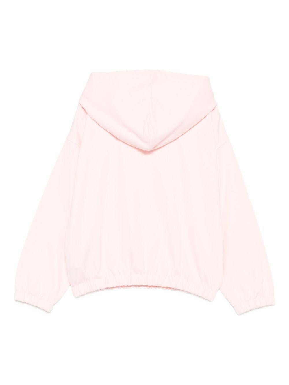 Felpa per bambina Moschino Kids rosa con stampa Teddy Bear - Rubino Kids