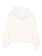 Felpa per bambina MSGM Kids bianca con cappuccio classico - Rubino Kids